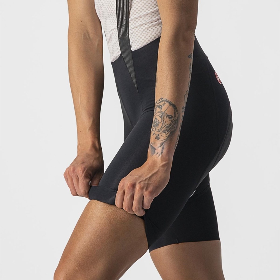 Shorts Com Babador Castelli FREE AERO RC W Feminino Pretas | 106389BWH