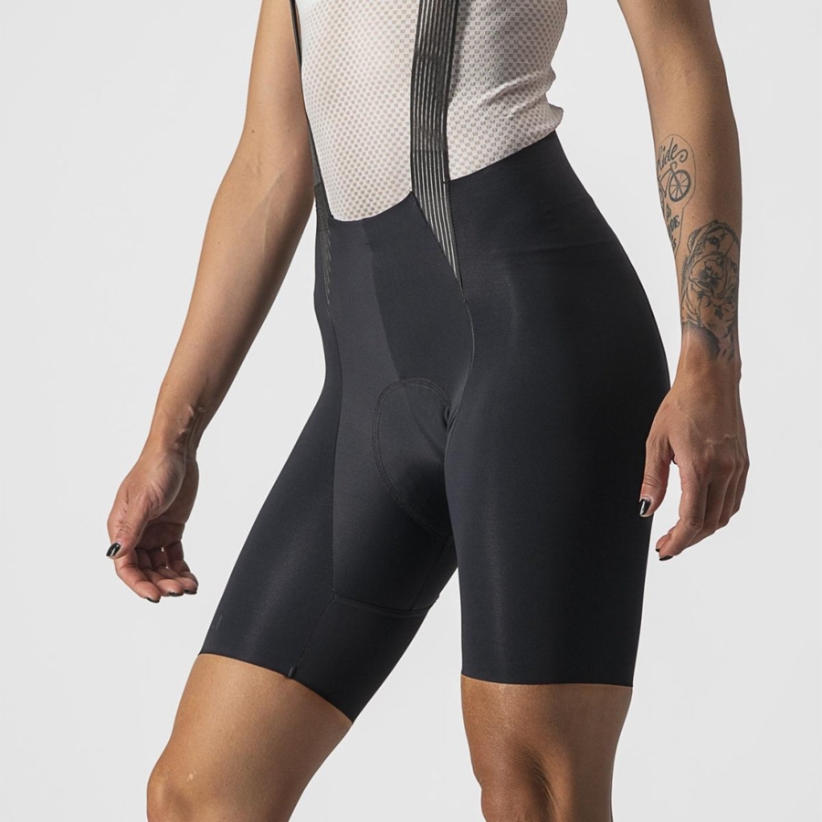 Shorts Com Babador Castelli FREE AERO RC W Feminino Pretas | 106389BWH