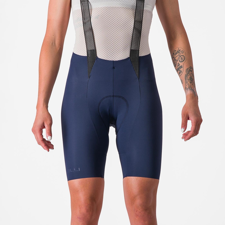 Shorts Com Babador Castelli FREE AERO RC W Feminino Azuis | 940127QRP