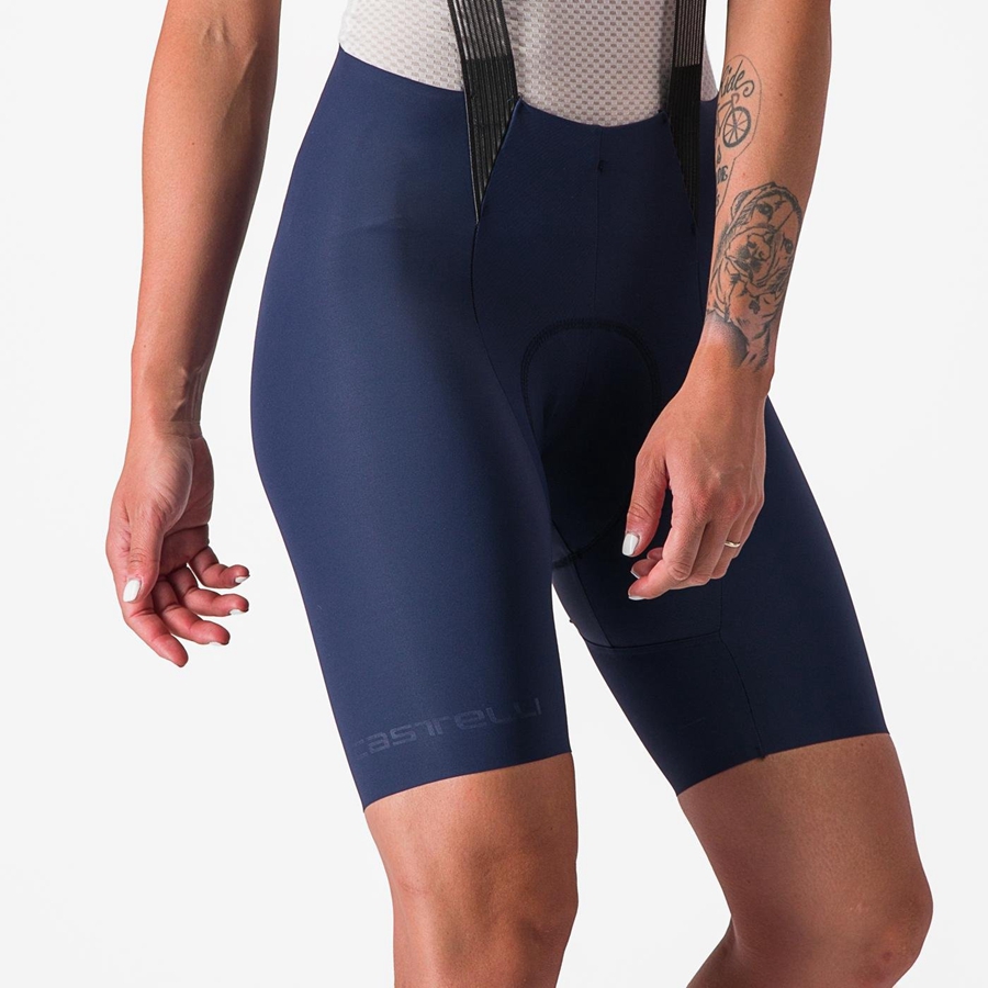 Shorts Com Babador Castelli FREE AERO RC W Feminino Azuis | 940127QRP