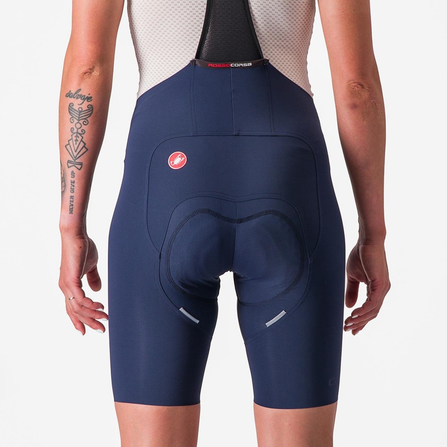 Shorts Com Babador Castelli FREE AERO RC W Feminino Azuis | 940127QRP