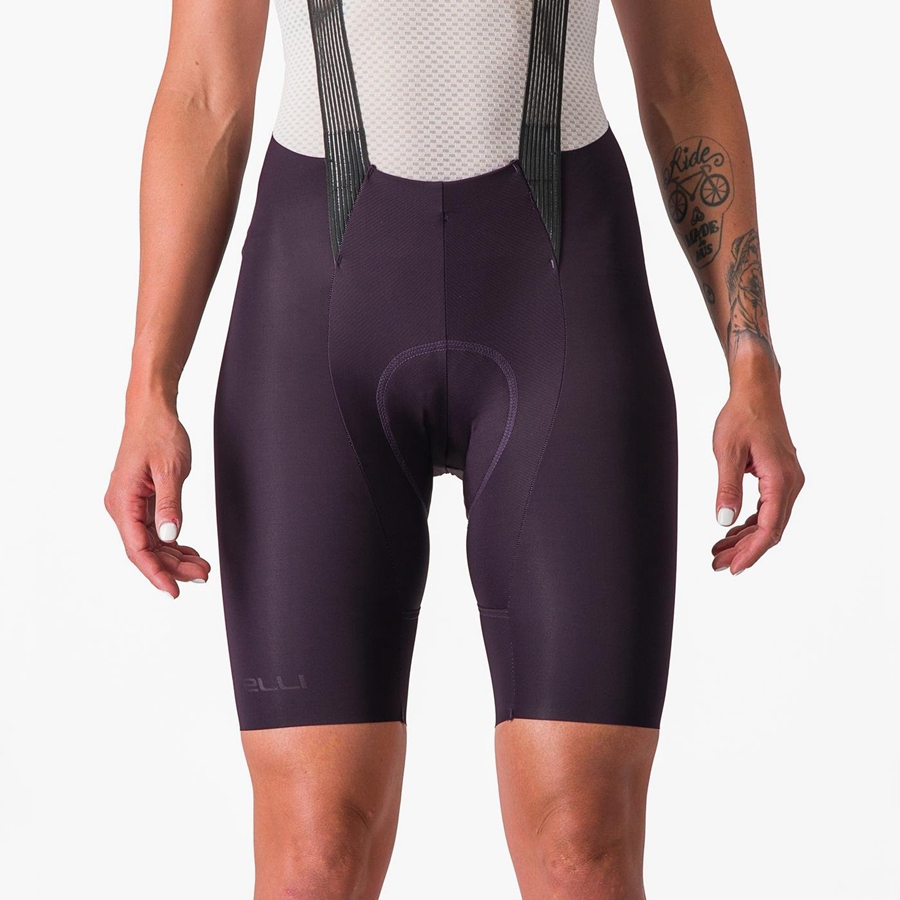 Shorts Com Babador Castelli FREE AERO RC W Feminino Pretas | 316520NGS