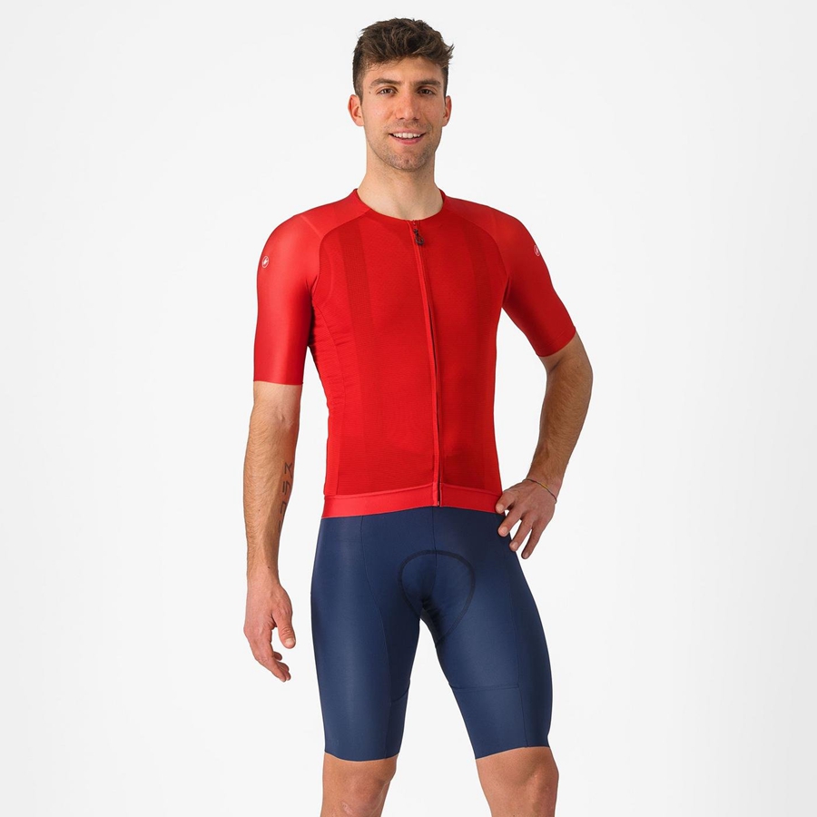 Shorts Com Babador Castelli FREE AERO RC Masculino Azuis | 019542KUE
