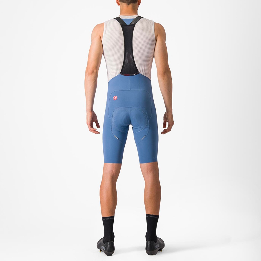 Shorts Com Babador Castelli FREE AERO RC Masculino Cinzentas Azuis | 519386BHD