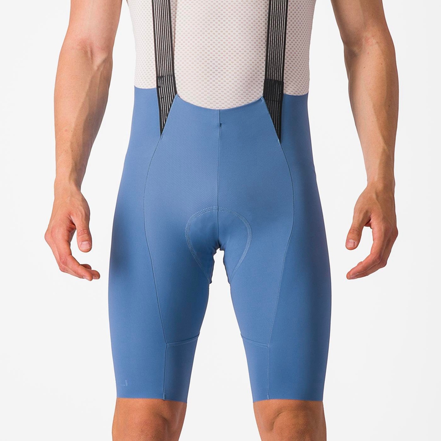 Shorts Com Babador Castelli FREE AERO RC Masculino Cinzentas Azuis | 519386BHD