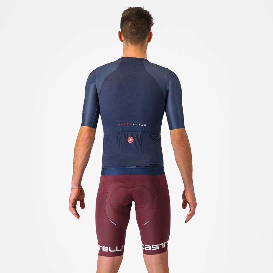 Shorts Com Babador Castelli FREE AERO RC CLASSIC Masculino Bordeaux Escuro Branco | 952437TPI