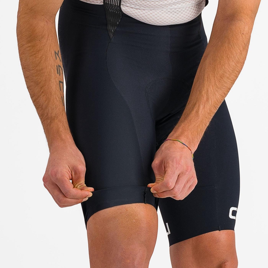 Shorts Com Babador Castelli FREE AERO RC CLASSIC Masculino Pretas Branco | 873549DLV