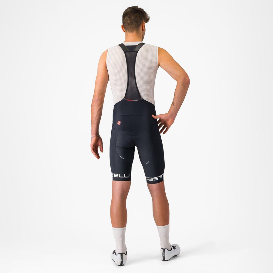 Shorts Com Babador Castelli FREE AERO RC CLASSIC Masculino Pretas Branco | 873549DLV