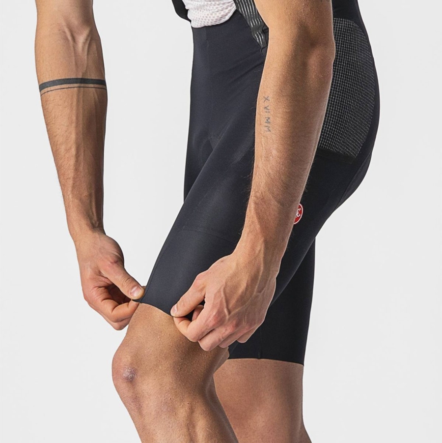 Shorts Com Babador Castelli FREE UNLIMITED Masculino Pretas | 472568AEO