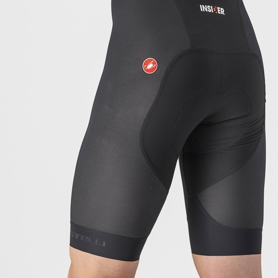 Shorts Com Babador Castelli INSIDER 2 Masculino Pretas | 584726NBL