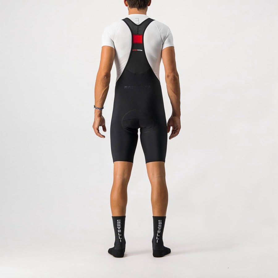 Shorts Com Babador Castelli NANO FLEX PRO RACE Masculino Pretas | 960753YSW