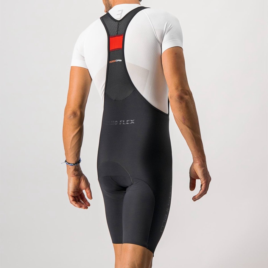Shorts Com Babador Castelli NANO FLEX PRO RACE Masculino Pretas | 960753YSW
