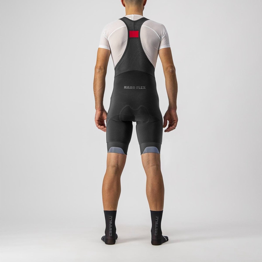 Shorts Com Babador Castelli TUTTO NANO Masculino Pretas | 831509IMY