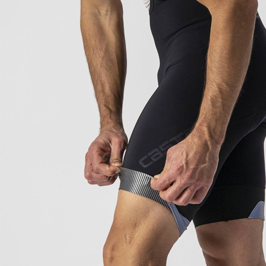 Shorts Com Babador Castelli TUTTO NANO Masculino Pretas | 831509IMY